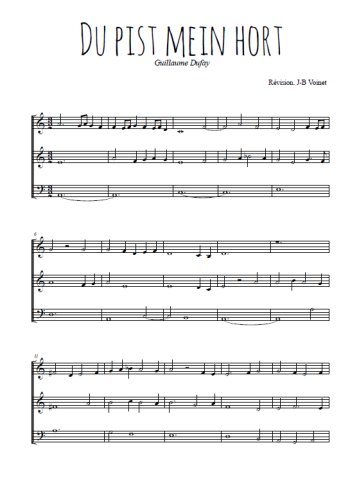 Guillaume Dufay - Du bist mein hort